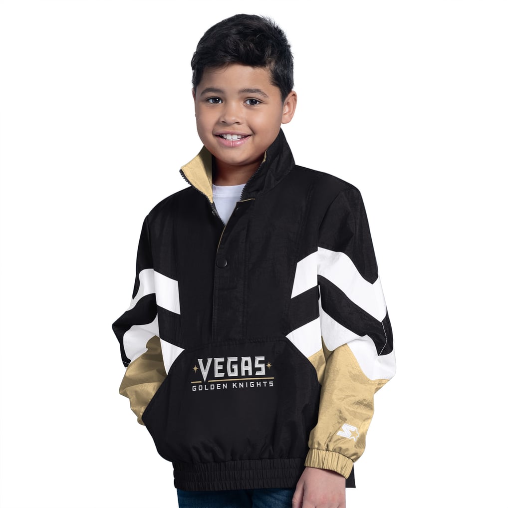 Youth Vegas Golden Knights  Starter Black Prospect Half-Zip Pullover Top